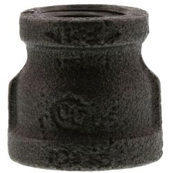 Black Iron Reducing Coupling 3/4" x 1/2" - 91861