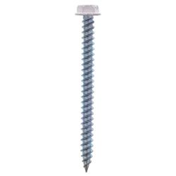 White Register Screw 8 x 2" 50 Pack - 949003