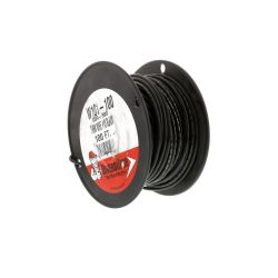 Stranded Copper THHN Wire 10GA 600V Black 100' - 950888