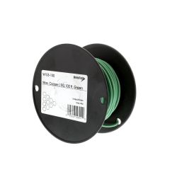 Stranded Copper THHN Wire 10GA 600V Green 100' - 950886