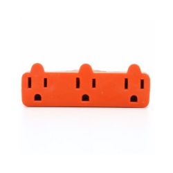 Grounding Adapter Single-to-Triple 3-Wire Orange - 949925