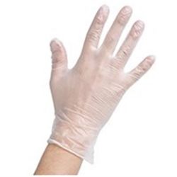 Non-Powdered Disposable Gloves Clear Medium 100 Pack - 971677