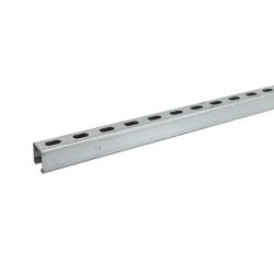 Half Slotted Deep Unistrut 1 5/8" x 1 5/8" x 10' - 9542