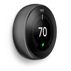 Programmable WiFi Thermostat 3 Heat 2 Cool (HP/AC) 3rd Gen Black Ring - 962188