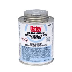 Blue Rain-R-Shine PVC Cement Medium 8 oz - 936135