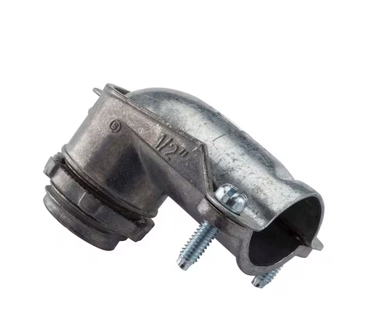 1-1/2 in. Flexible Metal Conduit (FMC) 90° Metal Conduit Connector - 9932854