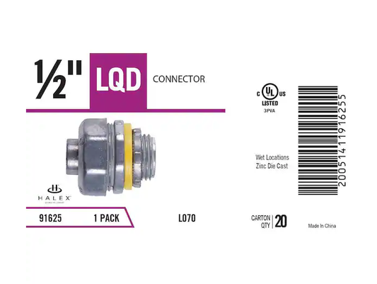 1/2 in. Liquid-Tight Connector - 9306569