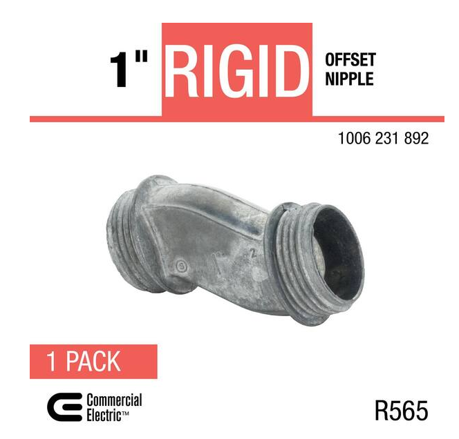 1 in. Rigid Metal Conduit (RMC) Offset Nipple - 91006231892