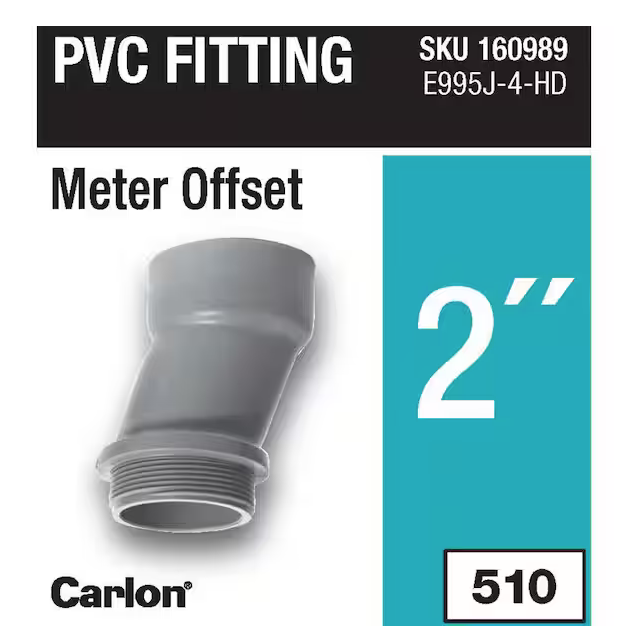 2 in. PVC Fitting - Meter Offset (Standard Fitting) - 9160989