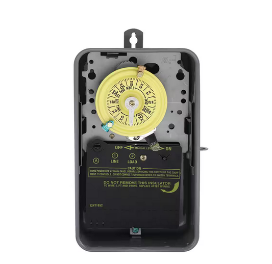 T100 Series 40 Amp 125V 24-Hour SPST Mechanical Time Switch with Outdoor Enclosure - 9402265