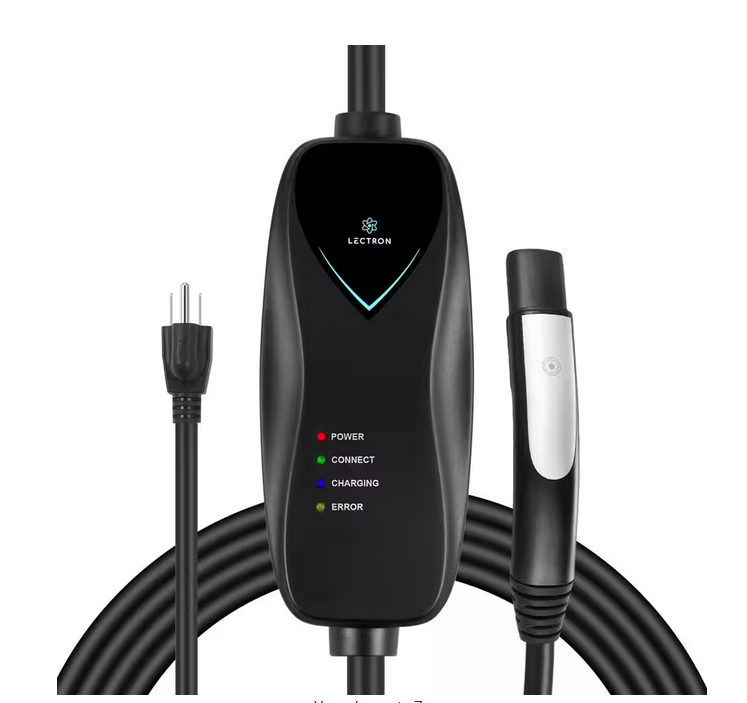 Level 1 Tesla Charger - 110V, 15 Amp, NEMA 5-15 Plug, 16 ft Extension Cord - Portable Electric Car Charger for Tesla - 91010134654