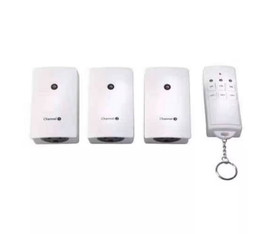 13-Amp Indoor Plug-In Wireless Remote 3-Outlet Digital Timer, White (3-Pack)