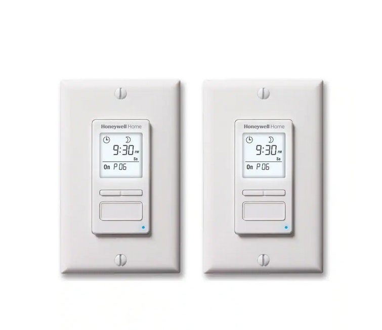 120-Volt 7-Day Programmable Indoor/Outdoor Motor and Light Switch Timer with Automatic Daylight Savings (2-Pack)