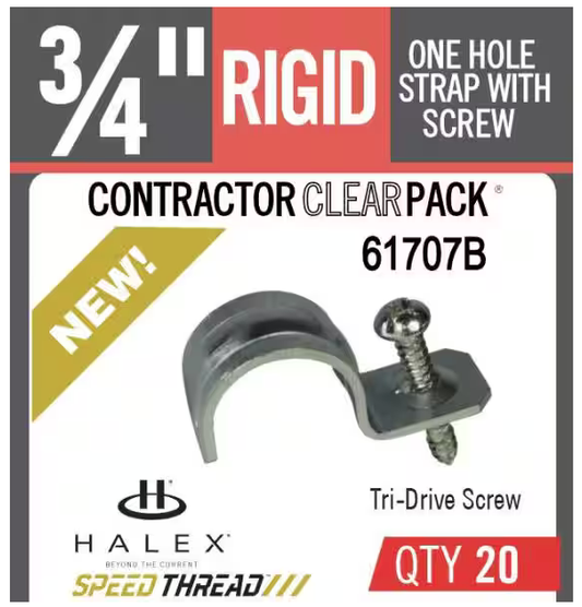 RGD 3/4 in. 1-Hole Speed Thread Strap (20-Pack) - 91005871322