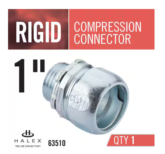 1 in. Rigid Threadless Compression Conduit Connector - 9284738