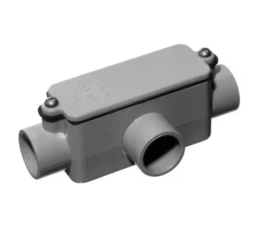 1/2 in. Schedule 40 and 80 PVC Type-T Conduit Body - 9202606