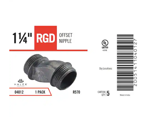 1-1/4 in. Rigid Offset Conduit Nipple - 9705993