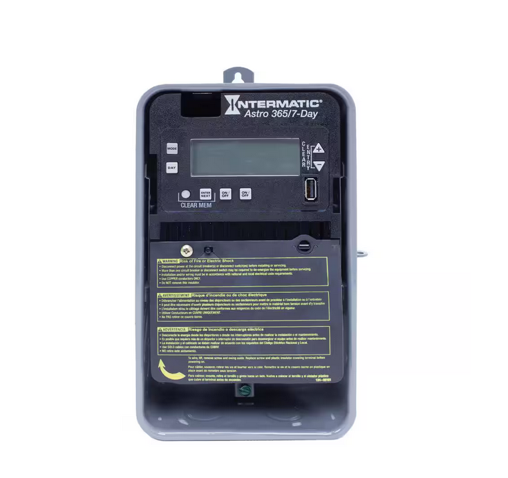 Astronomic 7-Day/365-Day 120-277- Volt AC Outdoor 2-Circuit Electronic Control, 2-SPST/DPST, Metal Enclosure - 91010617827