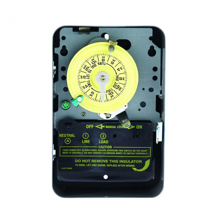 40 Amp 24-Hour Indoor/Outdoor Mechanical Time Switch for Same Time Every Day - 91001840221