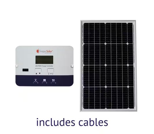 50-Watt Off-Grid Solar Panel Kit
