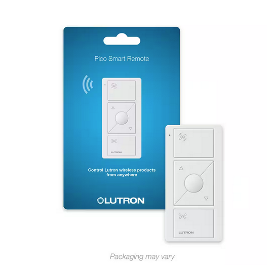 Pico Smart Remote for Caseta Smart Fan Speed Control, White (PJ2-3BRL-WH-F01R) - 91004187987