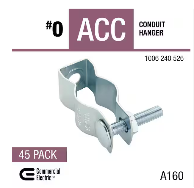 #0 Conduit Hanger (45-Pack) - 91006240526