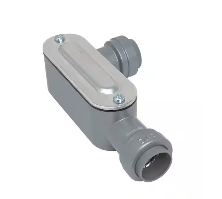 SIMPush 1/2 in. Rigid and IMC Push Connect Type-LL Conduit Body - 91004353216