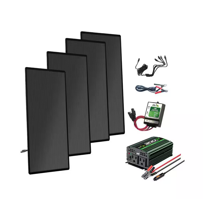 72-Watt Mini-Amorphous Solar Power Farm with (4) 18-Watt Solar Panels - 91002286111