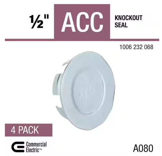 1/2 in. Knockout Seal (4-Pack) - 91006232068