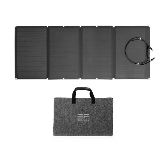 160-Watt Portable Solar Panel, Foldable Solar Charger Chainable for Power Station/Generator, Waterproof for Outdoors