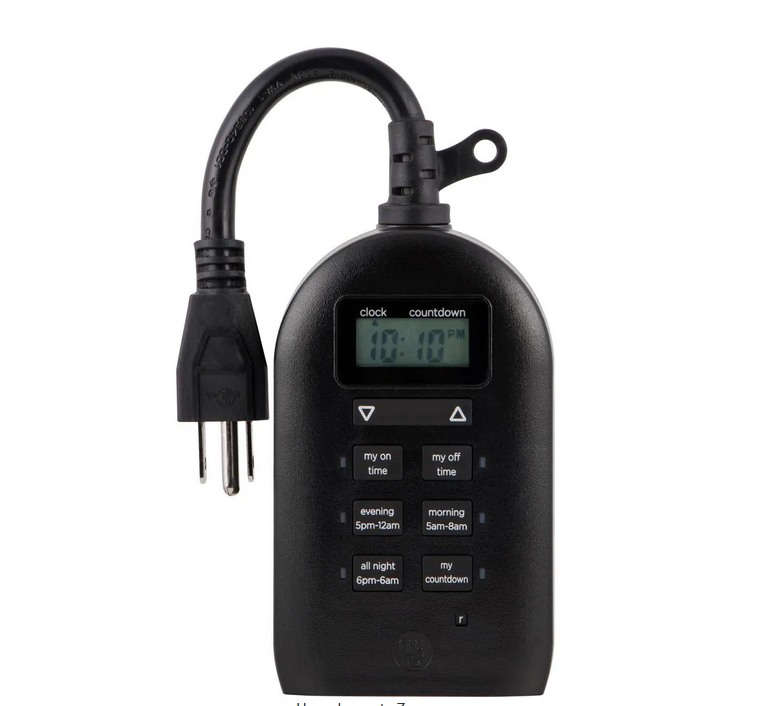 Simple Set Plug-In Dual Digital Indoor,Outdoor Timer with 2 Grounded Outlets - 91002297481