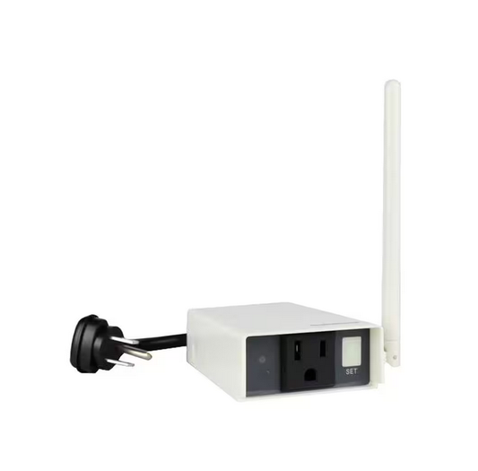 1500-Watt Plug-In ON/OFF Receiver Relay Output for Indoor and Outdoor Wireless Control