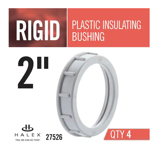 2 in. Rigid Plastic Insulated Bushing (4-Pack) - 9655509