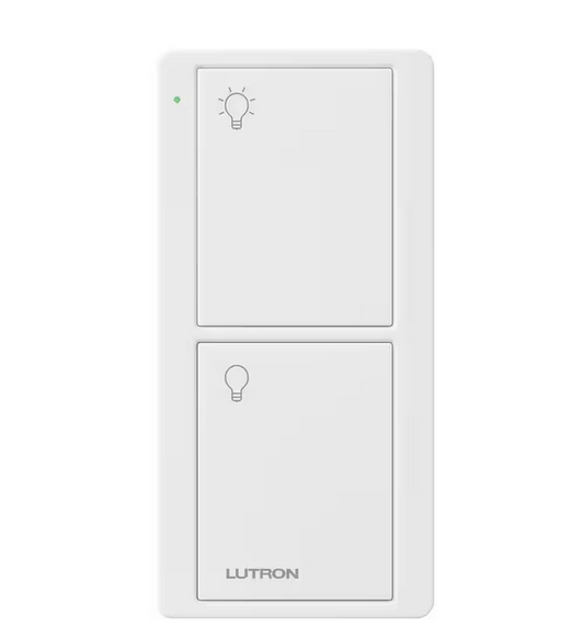 Pico Smart Remote (2-Button On/Off) for Caseta Smart Switch, White (PJ2-2B-GWH-L01)