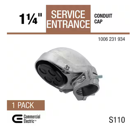 1-1/4 in. Service Entrance (SE) Conduit Entrance Cap - 91006231934