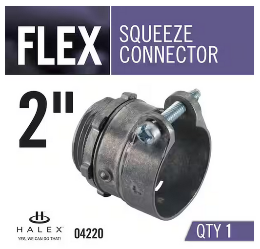 2 in. Flexible Metal Conduit (FMC) Squeeze Connector - 9932899