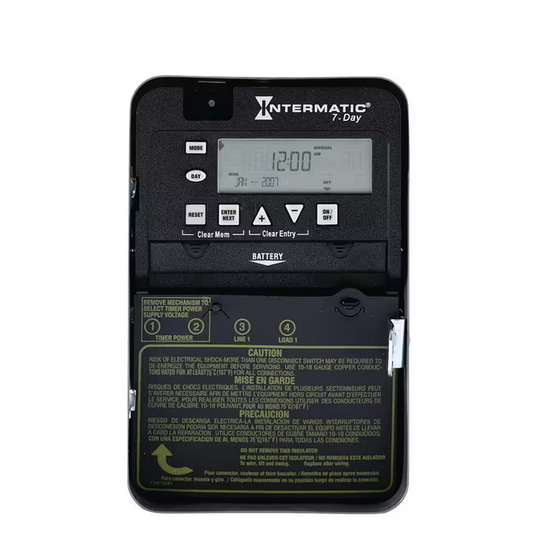 30 Amp 7-Day SPST 1-Circuit Electronic Time Switch