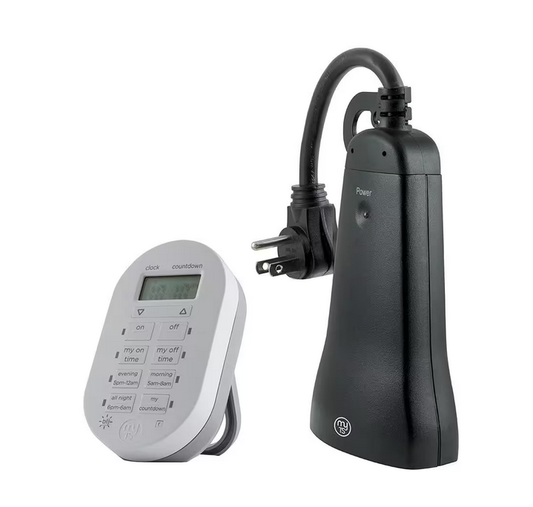 Simple Set Indoor/Outdoor 2-Outlet Wireless Timer System (3-Pack) - 91006496554