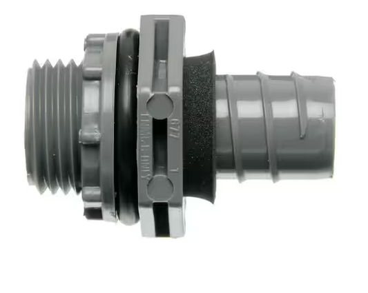 3/4 in. Straight Non-Metallic Liquid Tight PVC Fitting - 91001252293