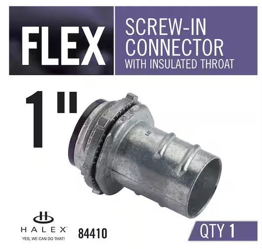 1 in. Standard Fitting Flexible Metal Conduit (FMC) Screw-in Connector - 9754447