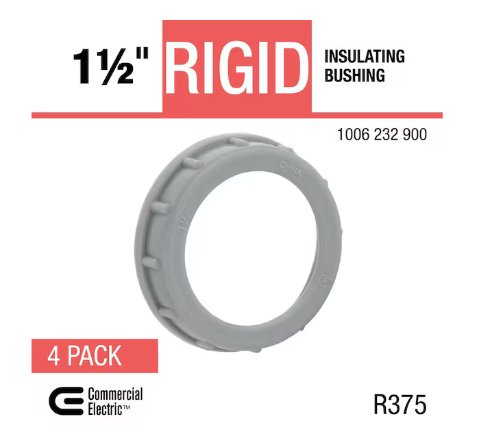 1-1/2 in. Rigid Metal Conduit (RMC) Plastic Insulating Bushing (4-Pack)- 91006232900