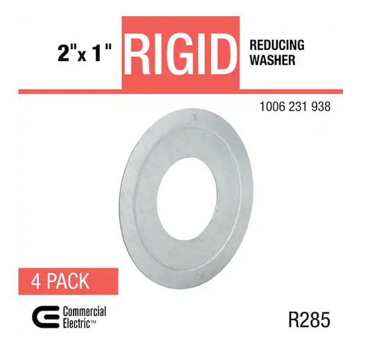 2 in. x 1 in. Rigid Metal Conduit (RMC) Reducing Washer (4-Pack) - 91006231938