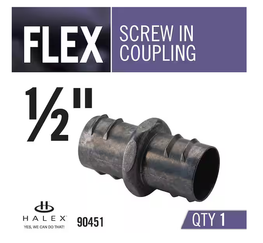 1/2 in. Flexible Metal Conduit (FMC) Screw-In Coupling - 9292479