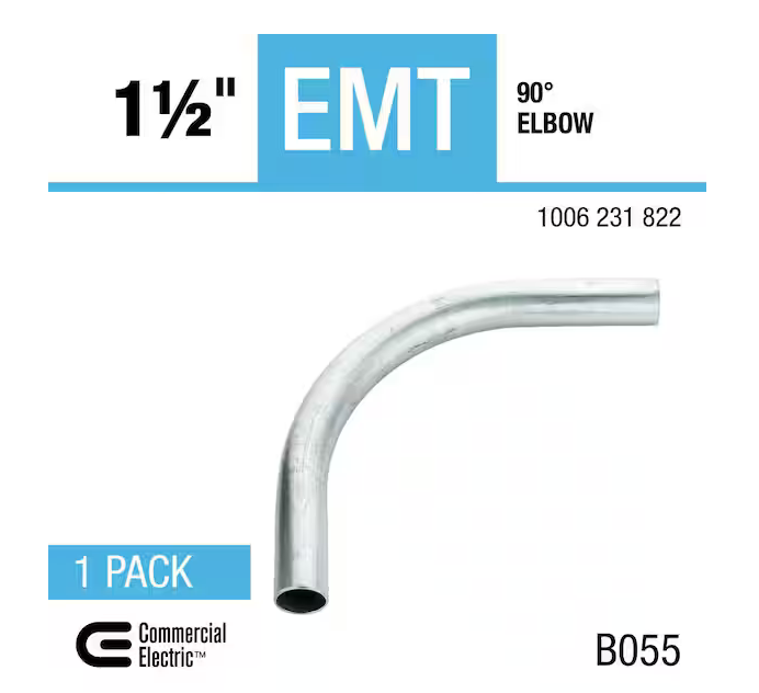 1-1/2 in. Electrical Metallic Tubing (EMT) 90 Elbow - 91006231822