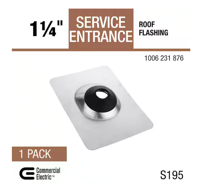 1-1/4 in. Service Entrance (SE) Roof Flashing - 91006231876