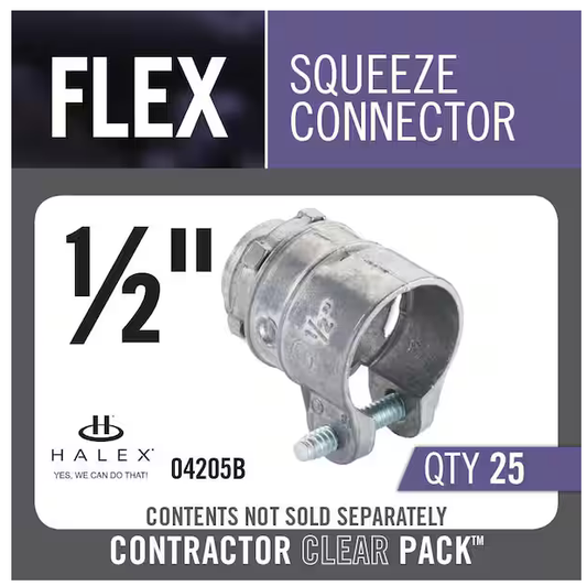 1/2 in. Flexible Metal Conduit (FMC) Squeeze Connector (25-Pack) - 9269620