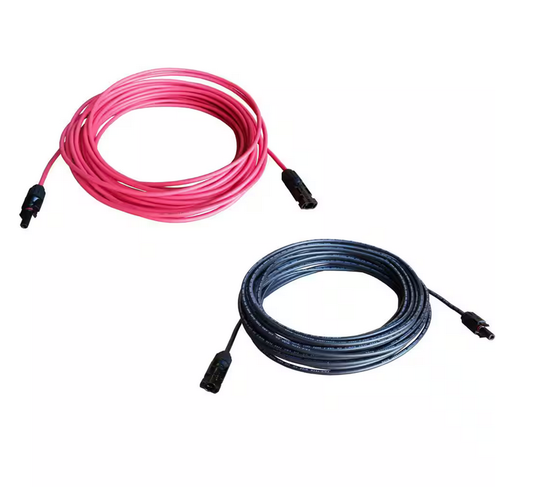 8-Gauge 10 ft. Black/10 ft. Red Solar Cable (1-Pair) - 91007429099