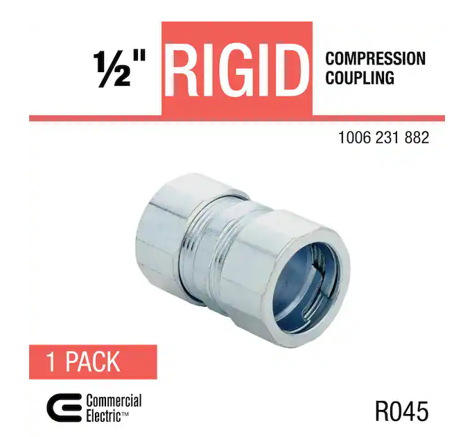 1/2 in. Rigid Metal Conduit (RMC) Compression Coupling - 91006231882 ...