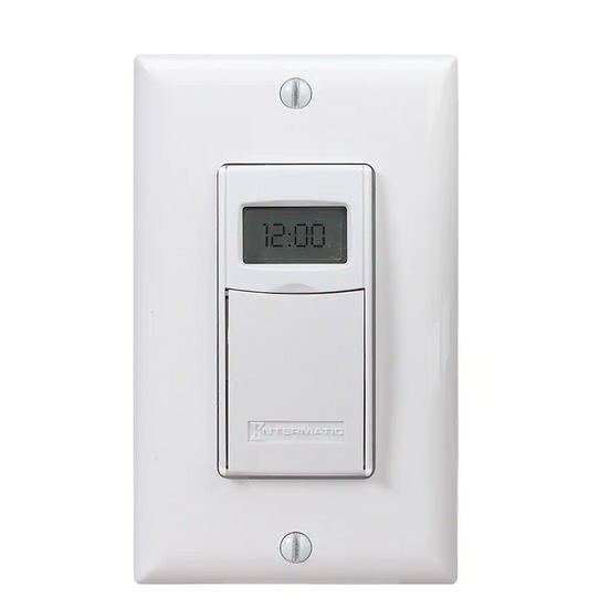 15 Amp 7-Day Indoor In-Wall Astronomic Digital Timer, White - 91002280764