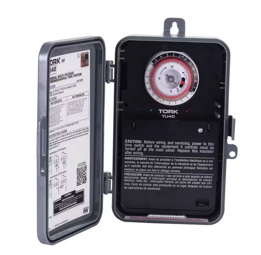40-Amp Universal Multi-Voltage 24 Hour Mechanical Time Switch